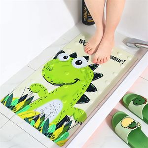 Non Slip PVC Bathroom Mat Patterned Rubber Anti Floor Waterproof Carpet Cartoon Bathtub Shower Toilet Rug For Baby Kids Elderly 220504