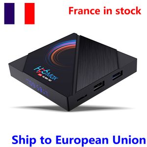 Enviado da frança H96 MAX h616 allwinner 6K Smart TV Box 2.4G/5G Wifi BT4.0 Media Set Top 4G 32GB/ Android 10.0