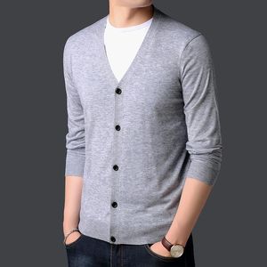 Men's Sweaters Fashion Brand Sweater Man Cardigan Solid Color Woolen Slim Fit Jumpers Knitwear Autumn Korean Style Casual Mens ClothesMen's