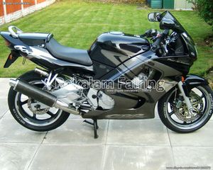 CBR600F3 ABS Dostosuj zestawy do obróbki dla Honda CBR600 F3 1997 1998 97 98 Czarne ciemnoszare motocyklowe Łyżki korporowe (formowanie wtryskowe)