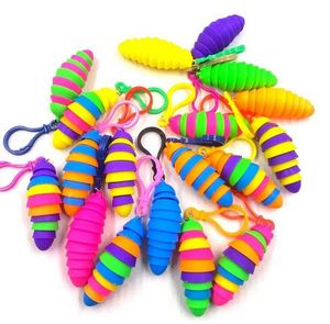 UPS Tiktok Burst Favors Nowy Caterpillar Toy Decompression Toy Snail Wisiorek Slug Breloczek Znani Zabawki