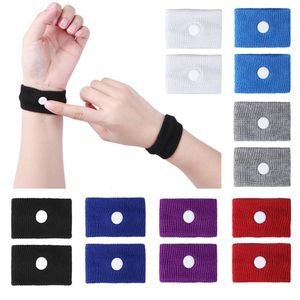 2st reser återanvändbar polyester pp handledsband morgonsjuka anti illamående rörelse bil båt havsfartyg plan armband för vuxen