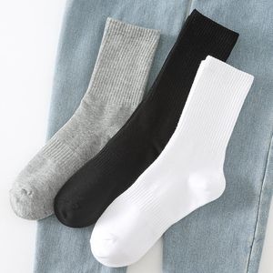 Meias masculinas Pares Men algodão liso Trabalho esportivo de inverno verão branco preto quente basquete macho masculino elegante de alta qualidade