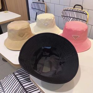 PP Designers Bucket Hat for Woman Men Pink Hats Sun Prevent Bonnet Beanie Cap black nylon Outdoor Fishing Dress Beanies Fedora water proof women man Caps with label