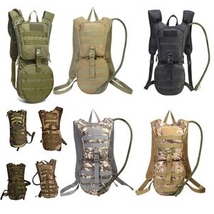 Outdoor Sports Assault Combat Camouflage Molle Bag Tactical Water Pouch 3L Hydration Pack NO11-615