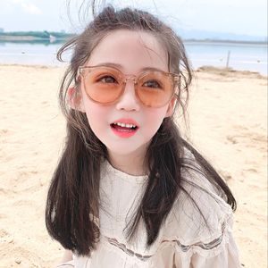 New Girl Boys Cute Classic Solglasögon utomhusbarn Vintage Metal Glasses Protection Kids Wholesale