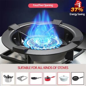 New Cast Iron Energy Saving Bracket Gas Stove Cover Disk Fire Reflection Windproof Bracket Accessories For LPG Cooker Kitchen 201120
