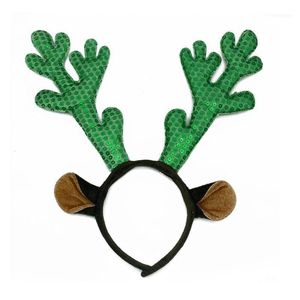 Juldekorationer Non Woven Elk Hair Accessories Antler Pannband Sequins Lovely Presents Creative