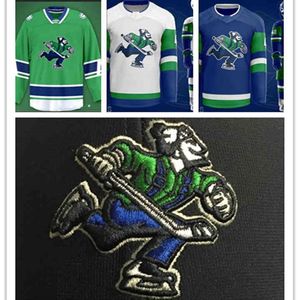 CeoCustom Johnny Canuck AHL 2021 Hockey-Trikot, beliebige Nummer und Name, Herren, Damen, Jugend, alle genäht, Größe S-4XL, Top-Qualität