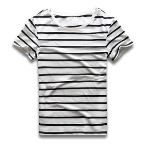Herr t-shirts randiga t-shirt m￤n r￤nder topp tees manlig mode kort ￤rm bl￥ r￶d vit svart kostym cosplay partymen's