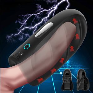 Tazza di aeromobile vibratore black knight maschio sexy giocattolo addestratore del pene masturbatore ritardato di eiaculazione per esercitazioni massaggianti vibrazioni