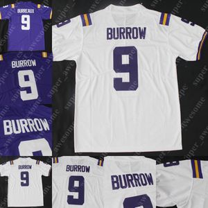 Koszulki piłkarskie 2019 Patch Burreaux College Football Jersey 9 Joe Burrow Jerseys Ed