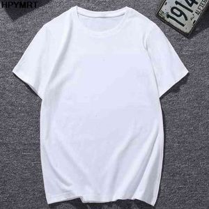 Summer Tops o-hals Kort ärm tees män mode fitness för man vit överdimensionerad unisex t-shirt w220409