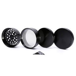 Dry Herb Grinders Space Case 63mm Large Grinder Tobacco Smoke Cigarette Detector Grinding Aluminum Alloy Metal Cigarettes Spacecase Smoking Grinder Crusher