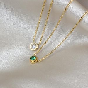 Kolye Kolyeler Kadınlar için Paslanmaz Çelik Taş Kızlar Kişiselleştirilmiş Özelleştirilmiş Altın Kutu Zinciri isim plakası kolye Jewelrypendent