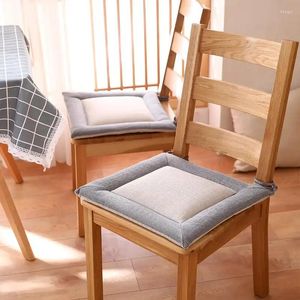 Kissen/Dekorativer japanischer einfacher Stil für Zuhause, Freizeit, Vier-Jahreszeiten-Universal-Leinen, einfarbig, Stuhl, Tatami, Erkerfenster, weiches Sitzen
