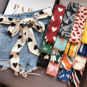 Belts Choice Ribbon Jeans Dress Belt Women Imitation Silk Scarf Tie Decorative Cloth Strips All-Matchwide Waist For 5X200CMBelts Emel22