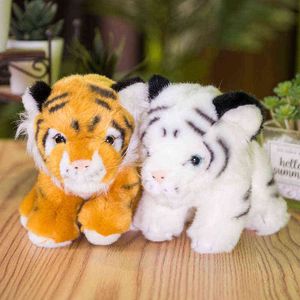 Cm High Quality Real Life Tiger Cuddle Simulation Animal Doll Soft Cushion Children Christmas Gift J220704