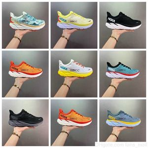 2022 Designer Women Men Hoka One Clifton 8 Athletic Shoe Shock Absorbing Road Casual Shoes Fashion Mens Dames Running Lage Sneakers Maat