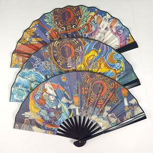 Chinesischer Sternzeichen-Seiden-Vintage-Faltfächer, Partybevorzugung, klassischer Tanzfächer, elegante weibliche Fans, Heimdekoration