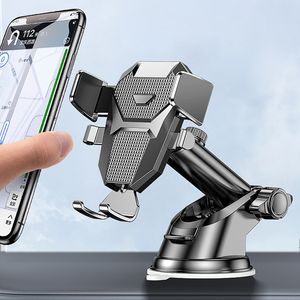 Sucker Car Phone Holder Stand Stand GPS Telefon Mobile Cell Support dla iPhone 13 12 11 Pro Xiaomi Huawei Samsung