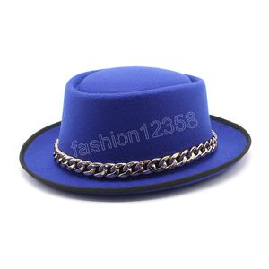 IMITAÇÃO DE AUTONO DE IMPORTAÇÃO MULHERES HOMENES LADIES FEDORAS TOP JAZZ JAZZ AMERICANO AMERICANO CAPS BOWLER HAT FEMININO GORRA