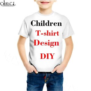 T-shirt per bambini con design personalizzato fai-da-te con stampa 3D per la famiglia Propria immagine P o Star Singer Anime Boy Girl Casual Top T458 220708