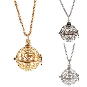 Pendant Necklaces Bola Ball Angel Necklace For Women Locket Heart 80cm Stainless Steel Chain 16MM Music Chime Pregnancy Gift