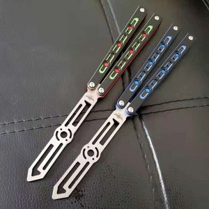 2 färger Theone Original Point Butterfly Trainer Knife 440 BLADE G10 HANDLE BUSHING SYSTEM Pocket Hunting Folding Jilt Xmas Gift Knifes 19077