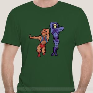 Хлопковая летняя футболка He Man Skeletor Dance Gay LGBT LGBTQ Purple Muscle Fash