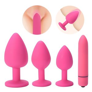 Anal plugg rumpa sexiga leksaker damer mjuk silikon vagina vibratorvaror för vuxna verktyg kvinnor onani