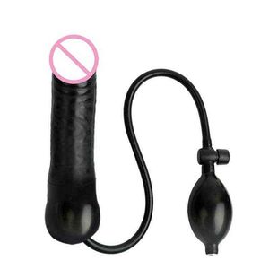 Nxy Dildo Dongs Pompa dilatatore anale per donne Butt Plug gonfiabile Uomini Gay Stimolatore vaginale Massaggiatore Riempito d'aria Grande giocattolo sessuale 220511