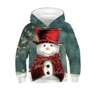 Wholesale baby kids santa christmas clothing resale online - Christmas Baby Kids Clothes Newest Santa Claus Tops Digital Printed Children s Hoodie Loose Oversized Kids Sweathers For Autu169G