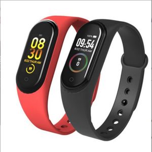 Braccialetti per orologio digitale intelligente M4 per uomo donna con monitoraggio della frequenza cardiaca Cinturino contapassi da corsa Contacalorie Salute Sport Tracker