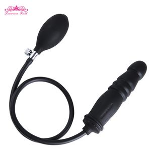 3 Arten aufblasbarer Analplug Silikon-Dildo-Expander Anus-Dilatator Airbag-Hintern Intimes sexy Spielzeug für Männer Prostata-Massagegerät
