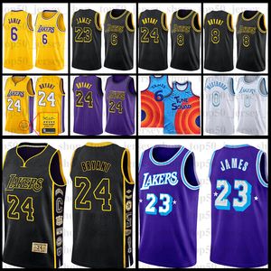 Carmelo 7 Anthony 3 Davis 75th los 2021 2022 Russell 0 angeles LeBron Westbrook 6 City James bryant Basketball Jerseys Purple Edition Gold laKeres Blue Jersey Shirt