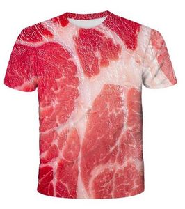 Bauch Mode großhandel-Neue Mode D Druck Schweinebauch gedruckt T Shirt Männer Frauen Kurzarm T Shirt Tops Tees XS06