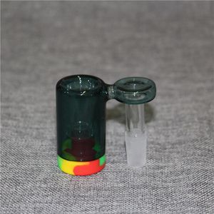 14 mm glas aska catcher hookah shisha vatten percolators vatten flaska rökning tillbehör rök rörskål set silikon nektar