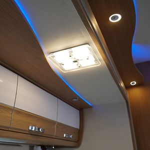 RV Dome Light Touch Dimmer Switch Luz anular V V V DC LED LED W LEN WHOT WHON Frosted Usado em Caravan ite