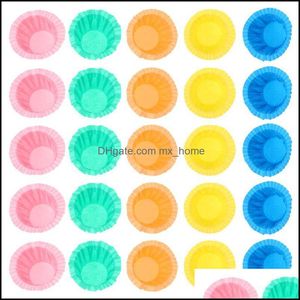 Baking Pastry Tools Bakeware Kitchen Dining Bar Home Garden 150Pcs Muffin Cups Cupcake Paper Cake For Hom Dhypq