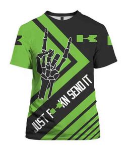 Yaz Yeni Kawasaki T Shirts F1 Yarış Formül Bir Gömlek Top Motosiklet Kısa Kollu Hızlı Kuru Erkekler Spor T Shirt 100-6XL Nefes Alabaş Affi