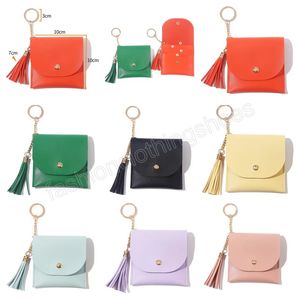 Tassel chaveiro sacos bolsa bolsa titular de cartão de crédito cor de doces fashion pulseira maciça pulseira maciça américa américa pulseira festa favor