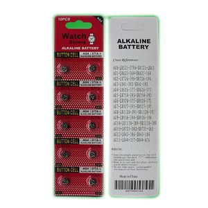 AG4 LR626 SR626 377A 1,5V BUTLINE ALCALINA BATHING BATERAGEM 10PCS por cartão