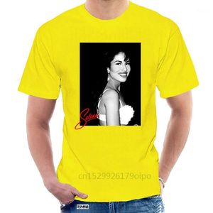 Men's T-Shirts Selena Quintanilla Women'S Size Large White Crop Top Graphic Tee Shirt Gyms Fitness @125657