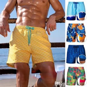 2022 Sommer Casual Shorts Herren Strandhosen Taille Hochdachstring bedruckte Jogginghosen Doppel Capris Plus Size Clothing