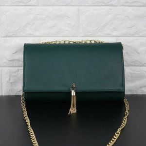 High Quality Leather Handbags Women's Fashion shoulder Bag Crossbody Army Green Color Flip Design Tassel Chain Messenger Handbag 7 color 0585