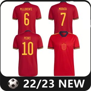 2022 Spaanse mannen Voetballen Jerseys Vrouwen Men Pedri M llorente Morata voetbal Shirts Oyarzabal Ferran Gerard Pau Rodrigo Jersey Camiseta National