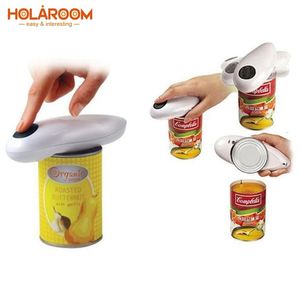 Holaroom Innovative Electric Tin Opener One Touch Jar Opener Practical Can Bottle Operner Automatic Jar Operner Kitchen Gadgets 201201