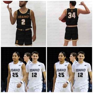 Sj98 C202 Idaho Vandals NCAA College Basketball Jersey Damen Thacker Tanner Christensen Ja'Vary Christmas Babacar Thiombane Scott Blakney Gabe