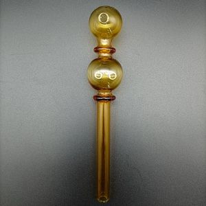 DHL Glass Oil Burner Pipe Unique Style Smoking Pipes Burning Tobacco Herb Thick Pyrex Handle Tube Nail Pipes